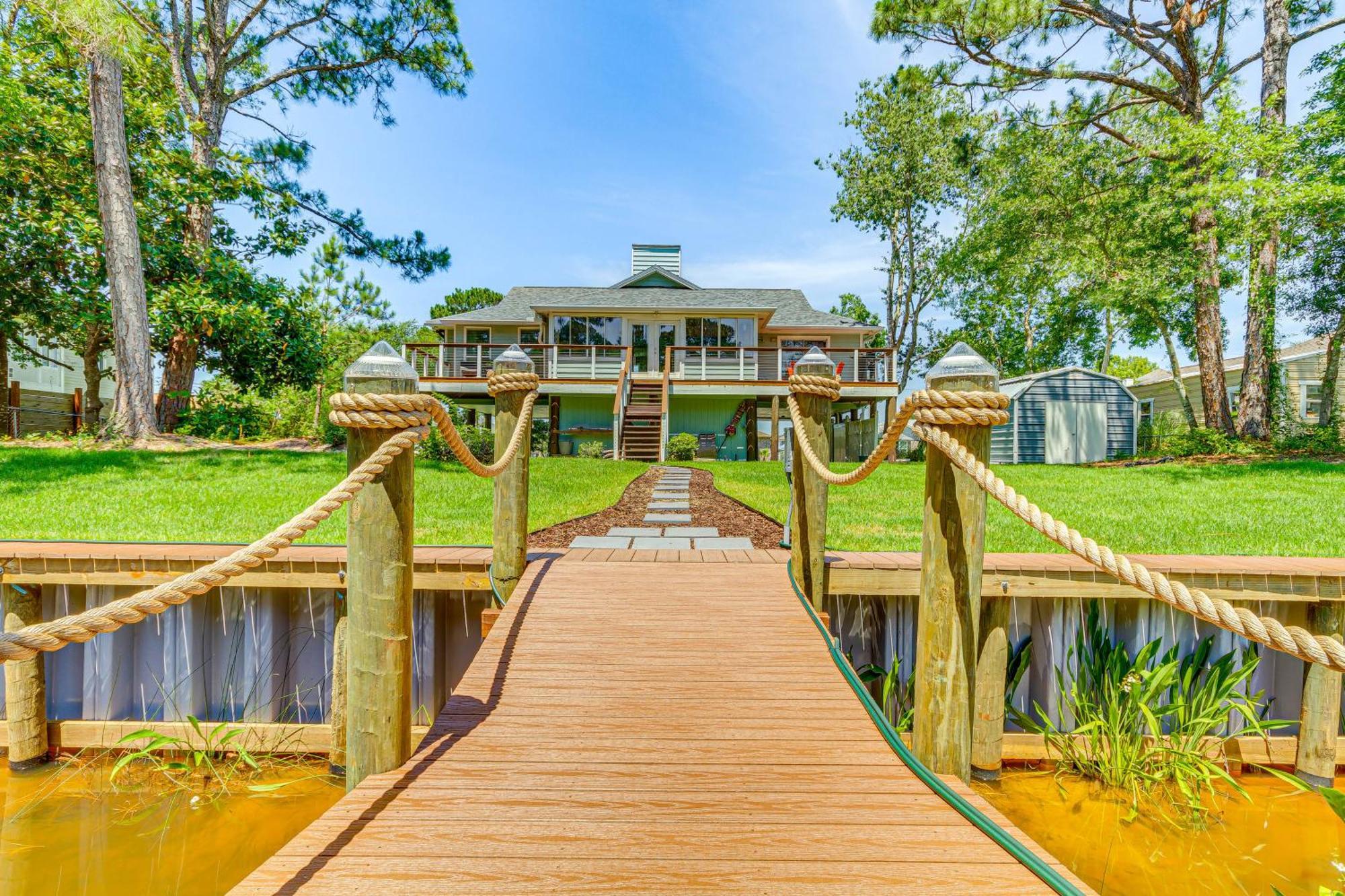 Waterfront Florida Vacation Rental With Boat Dock Milton Exterior photo